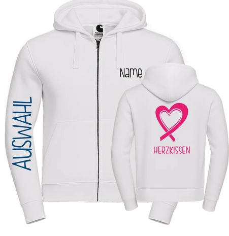 Herzkissen Jacke mit Kapuze