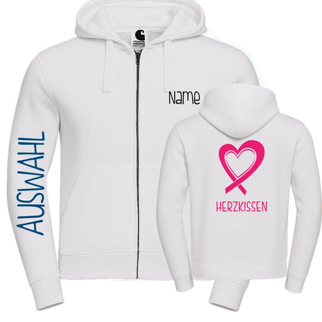 Herzkissen Jacke mit Kapuze