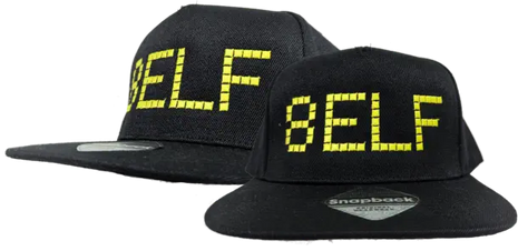 8elf Original Flat Peak Snapback Cap