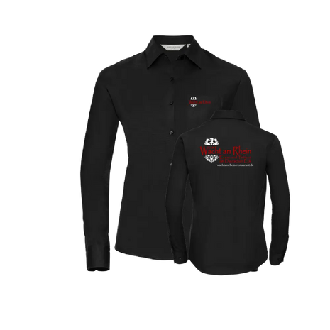 Wacht am Rhein Ladies´ Long Sleeve Classic Pure Cotton Poplin Shirt