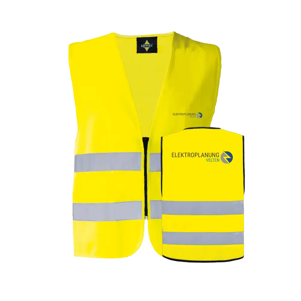 Elektroplanung Velten Hi-Vis Safety Vest Cologne With Front Zipper